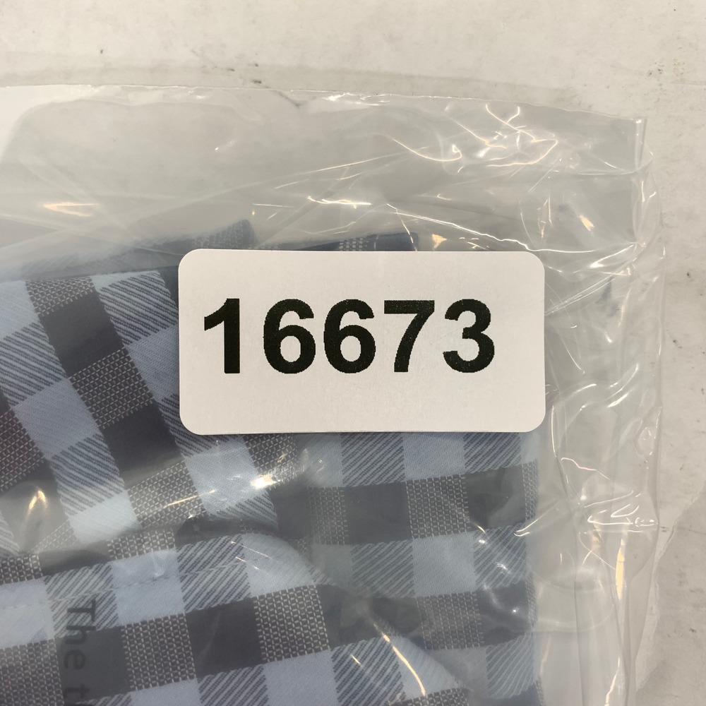 Ben Sherman Tailoring Dress Shirt Mens M Blue Gingham Long Sleeve Button Front - Picture 9 of 9